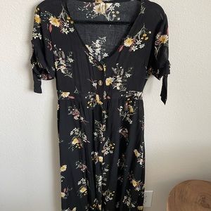 Long button down dress